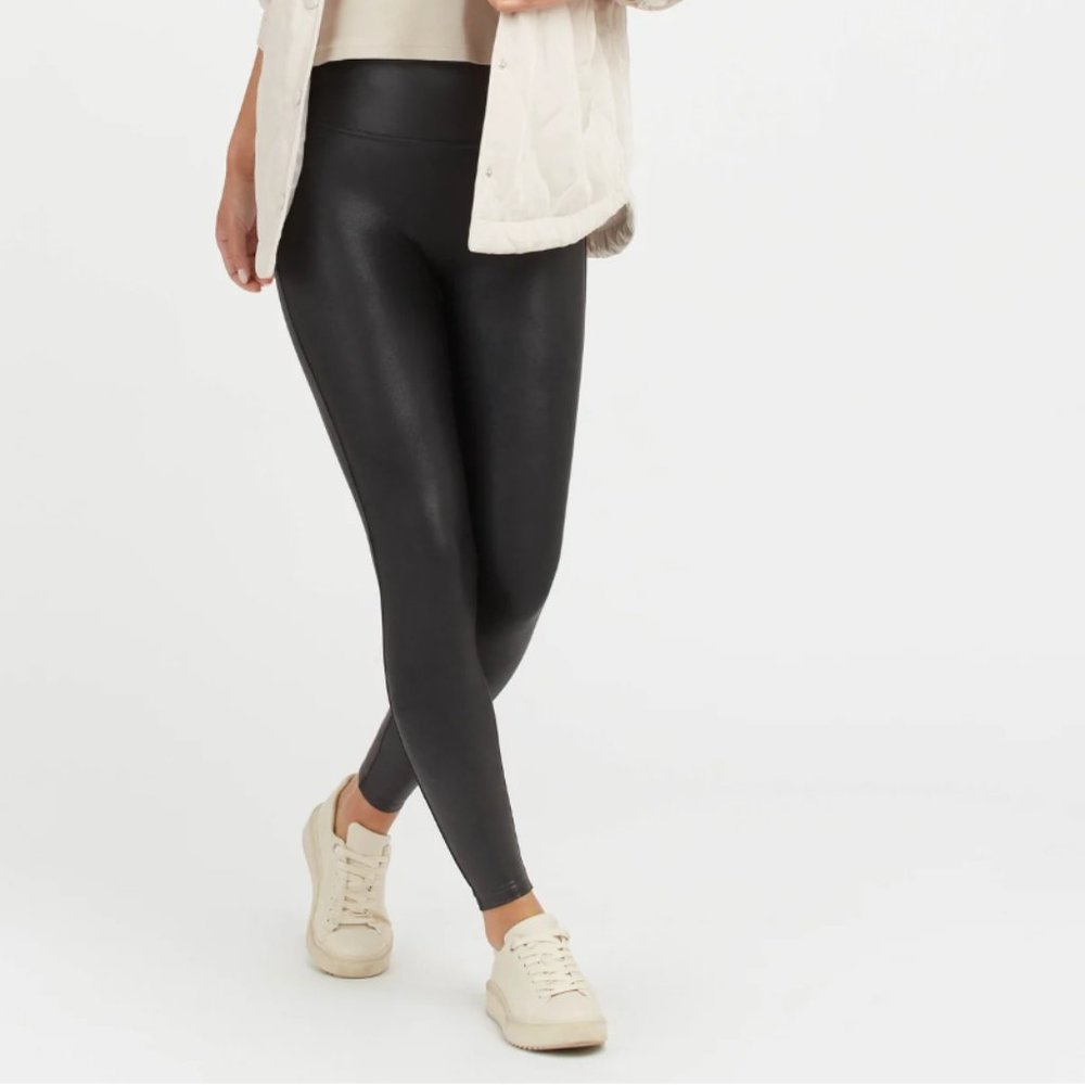 SPANX Faux Leather Leggings | S